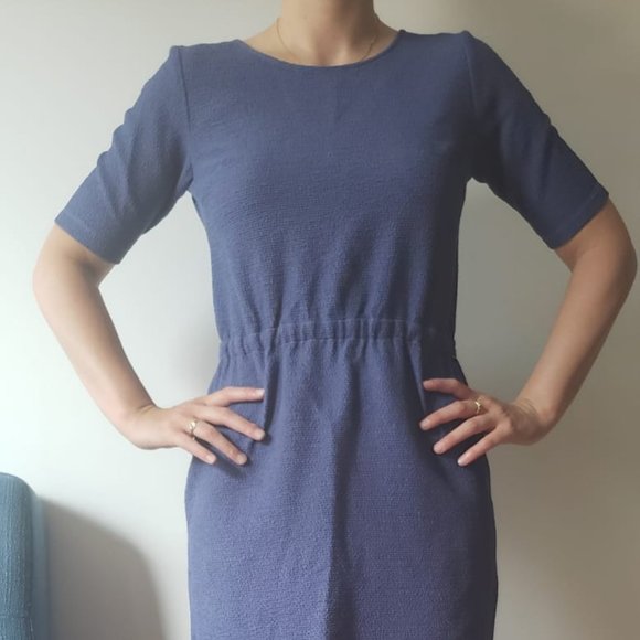 Summer blue dress - Open back - Picture 3 of 5